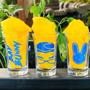 Bad bunny shot glasses
